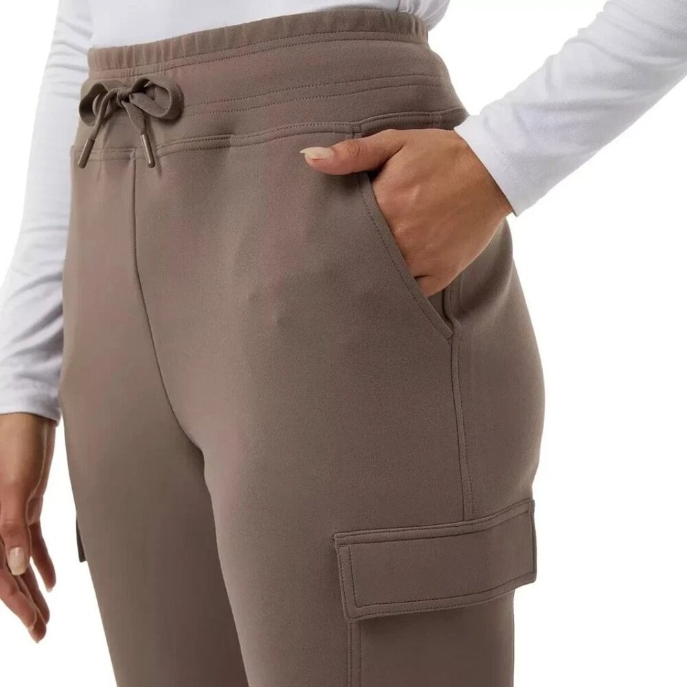 32 Degrees Women XL Cargo Jogger Pants Tech Fleece Athletic Elastic Drawstring